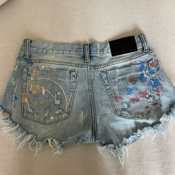 ONE X ONETEASPOON DENIM MINI SHORTS - Picture 6 of 7